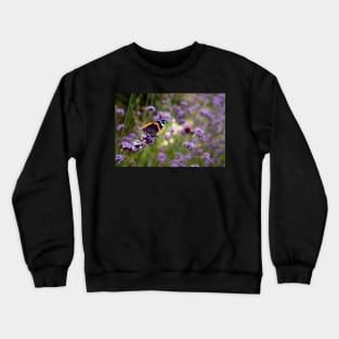 Red Admiral Butterfly Crewneck Sweatshirt